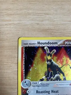 Pokemon TCG Team Magma's Houndoom Holo Card 10/95 - Image 2