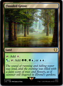 Magic the Gathering Flooded Grove The Lord of the Rings Commander MTG Free Ship - Image 1