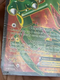 The Pokemon Company Rayquaza EX Full Art Holo Ultra Rare 123/124 Dragons Exalted - Image 4