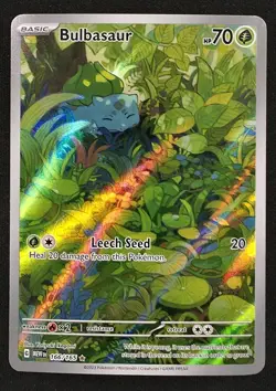 2023 Pokemon TCG Scarlet & Violet 151 #166 Bulbasaur IR - Image 1