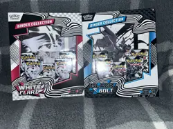 (Set of 2) Pokemon TCG Black Bolt & White Flare Binder Collection, NEW & SEALED - Image 2