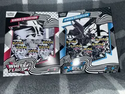 (Set of 2) Pokemon TCG Black Bolt & White Flare Binder Collection, NEW & SEALED - Image 3
