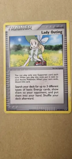 Lady Outing - Pokemon TCG - LP - Uncommon - EX Deoxys - Free UK P&P - Image 1