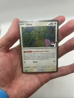 Ditto 132/165 Cosmos Holo Prize Pack Stamped Series 6 Pokemon TCG 151 Mew Swirl - Image 3