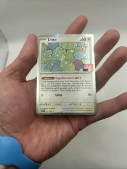 Ditto 132/165 Cosmos Holo Prize Pack Stamped Series 6 Pokemon TCG 151 Mew Swirl - Image 5