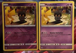 Pokemon - Marshadow 103/236 (x2) - Cosmic Eclipse Reverse Holo & Non Holo - NM - Image 1