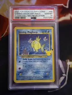 2021 Pokemon Celebrations Classic Collection Shining Magikarp Holo PSA 10 - Image 1
