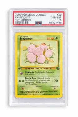1999 Pokemon Jungle Exeggcute Psa 10 1st Edition #52 - Image 1