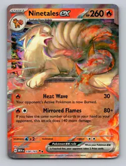 Ninetales ex 038/165 Double Rare 151 Pokemon Holo Near Mint - Image 1
