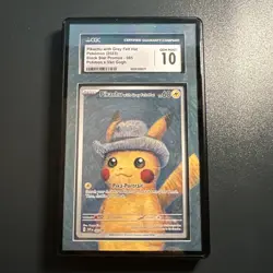 CGC 10 Pikachu with Grey Felt Hat Pokemon SVP 085 Van Gogh Promo - Image 1