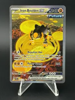 Iron Boulder ex 207/162 SV05: Temporal Forces Holo Pokemon TCG - Image 1