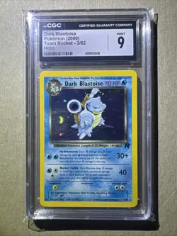 CGC 9 MINT Dark Blastoise 3/82 Holo 2000 Pokemon Team Rocket - Image 1