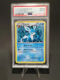 2013 POKEMON BLACK STAR PROMO GLACEON #BW90 HOLO PSA 6 EX #114859346 - Image 1