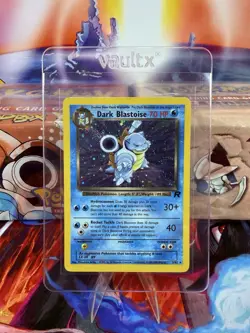 POKEMON 2000 DARK BLASTOISE HOLO W/SWIRL TEAM ROCKET - SEE VIDEO - Image 1