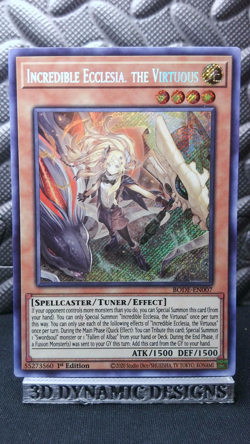 | Yugioh Incredible Ecclesia, the Virtuous BODE-EN007 Secret Rare NM 🔥 | - Image 1