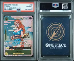 2025 ONE PIECE OP06 #101 CHAMPIONSHIP CS 25-26 EVENT PACK O-NAMI PROMO PSA 10 - Image 3