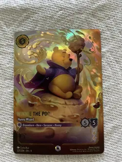 Disney Lorcana Fabled Winnie The Pooh Hunny Wizard Enchanted #227/204 LP - Image 1