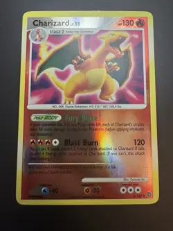 Charizard 3/132 D&P Secret Wonders Pokemon Card Reverse Holo Foil Rare LP - Image 1