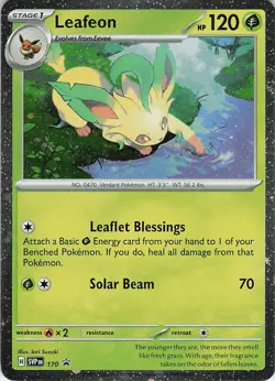 Leafeon - (Cosmos Holo) Holo Promo SV: Scarlet & Violet Promo Cards 170 NM - Image 1