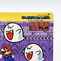 Super Mario World Top Sun Boo Card Nintendo Japan Anime TCG Rare - Image 3