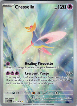 Cresselia - 071/064 - Illustration Rare - Shrouded Fable - Pokemon Card - NM/M - Image 1