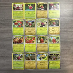 Applin Dipplin Appletun Hydrapple Pokemon Card Collection Lot Of 16 With Holo - Image 1