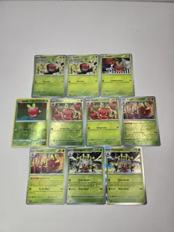 Pokemon Card Lot Of 10 Various Applin Dipplin Hyrdapple Collection Reverse Holo - Image 2
