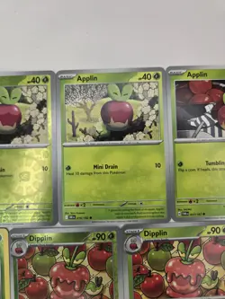 Pokemon Card Lot Of 10 Various Applin Dipplin Hyrdapple Collection Reverse Holo - Image 4