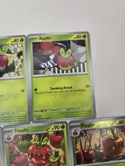 Pokemon Card Lot Of 10 Various Applin Dipplin Hyrdapple Collection Reverse Holo - Image 5