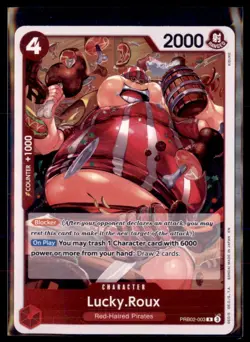 One Piece The Best- Vol. 2 PRB02-003 Lucky Roux Rare 4 card lot - Image 1