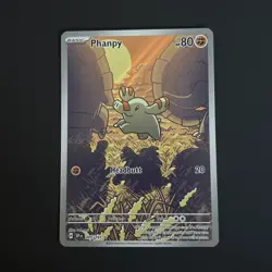 Pokemon TCG Phanpy Illustration Rare Holo Card 205/191 Sv08: Surging Sparks - Image 2