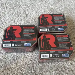 Pokemon TCG Team Rocket Tin (NEW) SEALED Mewtwo Lot Of 3 Tins - Image 5