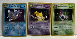 3 Japanese Mint Foil Holo Lot Gyarados, Hypno, Golbat Pokemon Cards 97, 130, 42 - Image 2