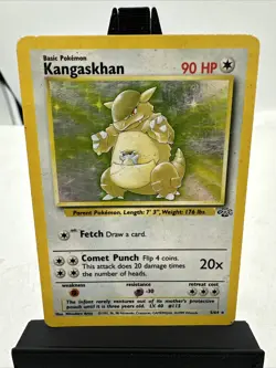 Pokemon TCG Kangaskhan Jungle Holo Card 5/64 Unlimited Rare HP - Image 1
