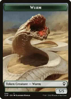 Wurm Token (5/5) #44 (Sandwurm Convergence) - Battle for Baldur's Gate - NM MTG - Image 1