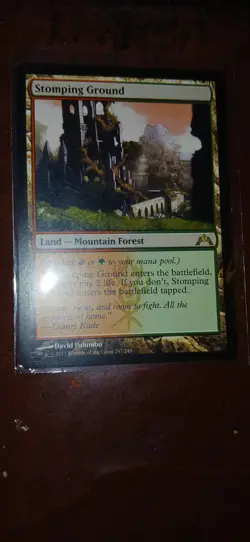 Mtg Gatecrash Rare Nm Lp Stomping Ground Magic The Gathering - Image 1