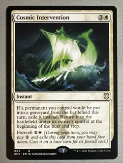 MTG / Cosmic Intervention / KHC / #3 / Regular / Rare / NM - Image 1
