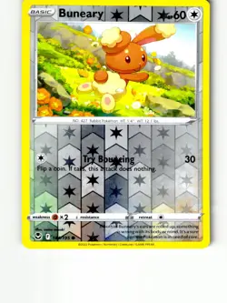 Buneary 144/195 Common Silver Tempest Pokemon Reverse Holo Lightly Played - Image 1