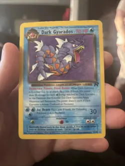 2000 Pokemon - Team Rocket Dark Gyarados #25/82MP/Damaged - Image 1