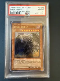 Yu-Gi-Oh! 遊戯王! Dark Horus - PTDN-EN016 - Ultimate Rare - 1st Edition - PSA10 GM - Image 1
