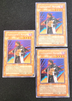 YuGiOh TCG 3 x Gravekeeper's Watcher 1st Edition Rare PGD-064 NM - Image 1