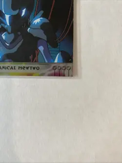 Pokemon Topps Mewtwo Strikes Back Movie #6 Mechanical Mewtwo Holo NM/LP Blue - Image 4