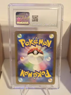 Pokemon Radiant Charizard Black Flame Deck 001/038 Holo CGC 10 Japanese - Image 2