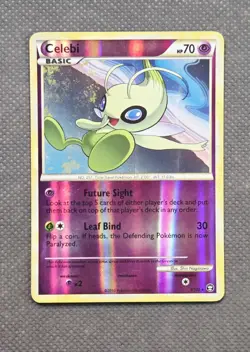 Celebi 3/102 HeartGold SoulSilver Triumphant - Reverse Holo Rare- Pokemon HGSS - Image 1
