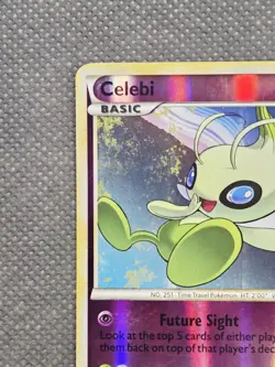 Celebi 3/102 HeartGold SoulSilver Triumphant - Reverse Holo Rare- Pokemon HGSS - Image 3