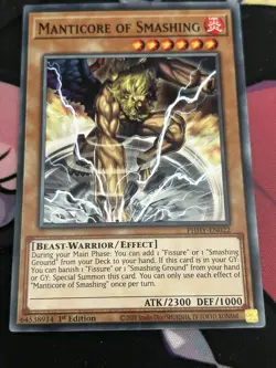 Manticore of Smashing PHHY-EN022 Common 1st Edition NM Yugioh - Image 1