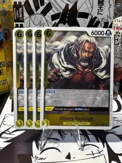 Silvers Rayleigh OP14-108 The Azure Sea's Seven Foil 4 Cards Bundle - Image 1