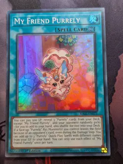 My Friend Purrely RA02-EN071 Super Rare 1st Edition YuGiOh TCG Card - Image 1