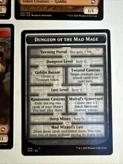 4x Mtg D&D Forgotten Realms Goblin Token NM/M Magic The Gathering - Image 3