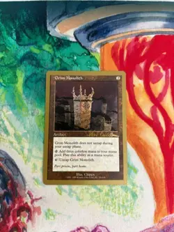 Grim Monolith Magic The Gathering MTG Tokio 1999 Kai budde Chippy - Image 1